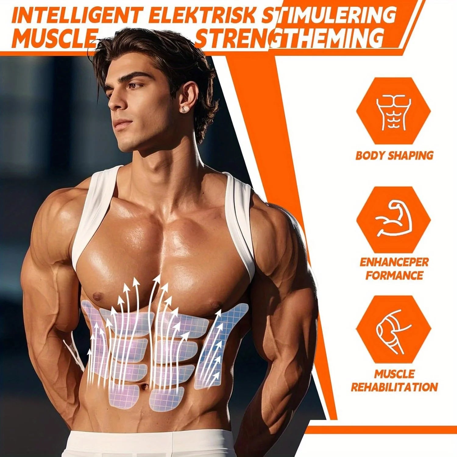 EMS Abdominal Toning Belt | Electric Muscle Stimulator Body Slimming – Wellness-Whirl