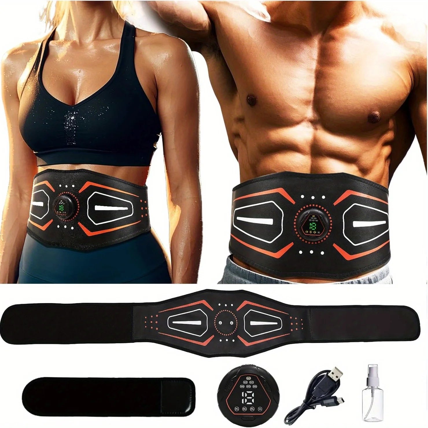 EMS Abdominal Toning Belt | Electric Muscle Stimulator Body Slimming β Wellness-Whirl
