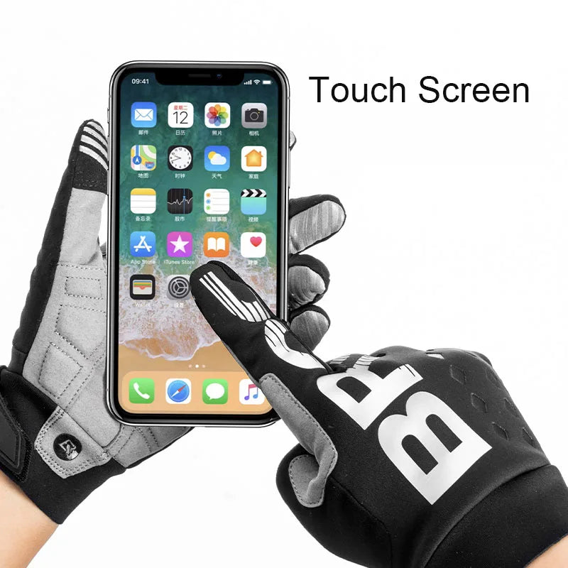Winter Cycling Gloves | Windproof Full-Finger Fleece Gloves
