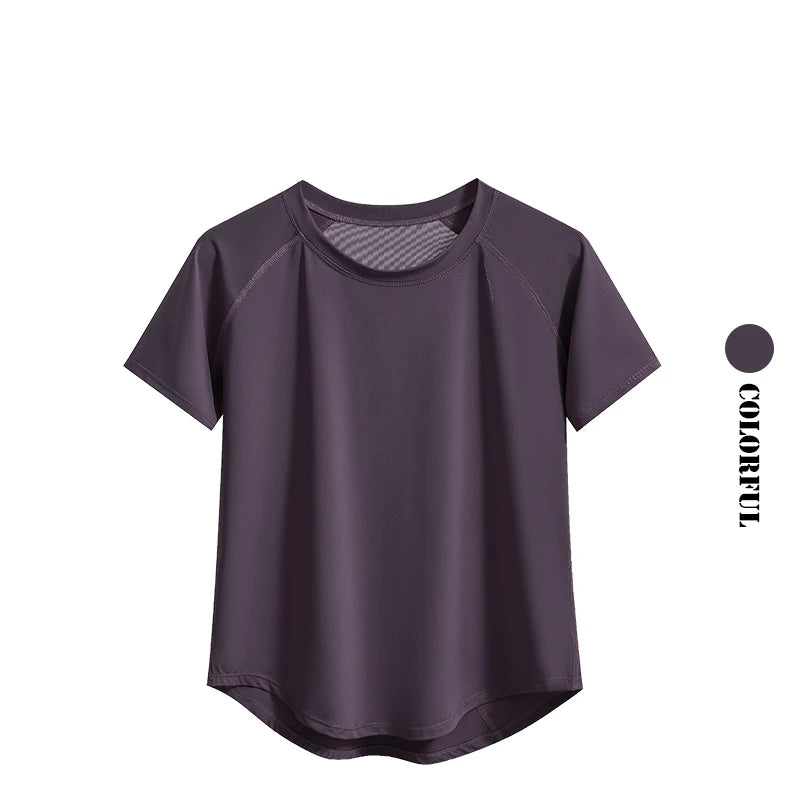 2pcs Yoga Set Women Summer Sports Suit 2 Piece Sportswear Outfits Female Short Sleeve Fitness Tops Running Shorts Sets New