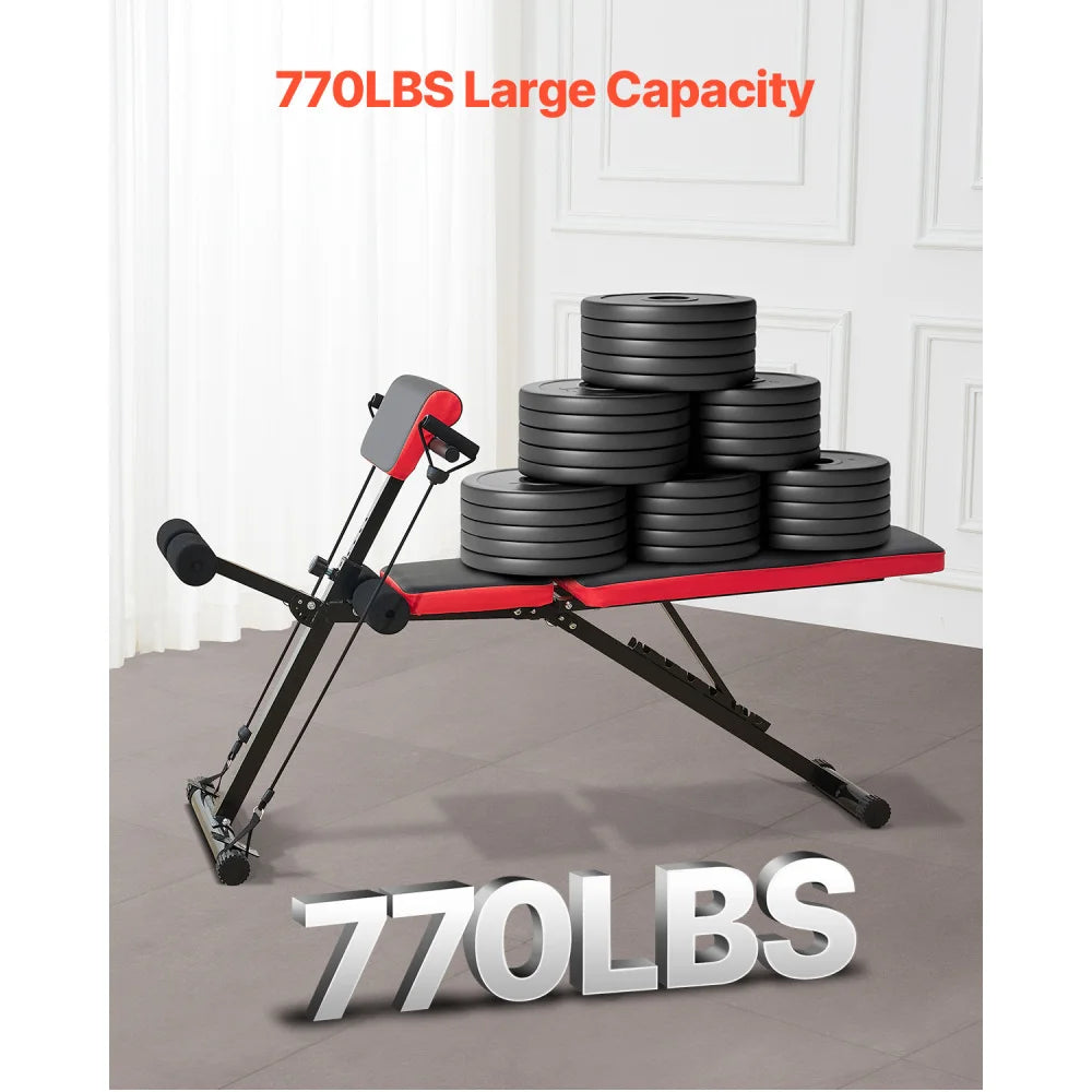 Adjustable Foldable Roman Chair | Back Extension Bench