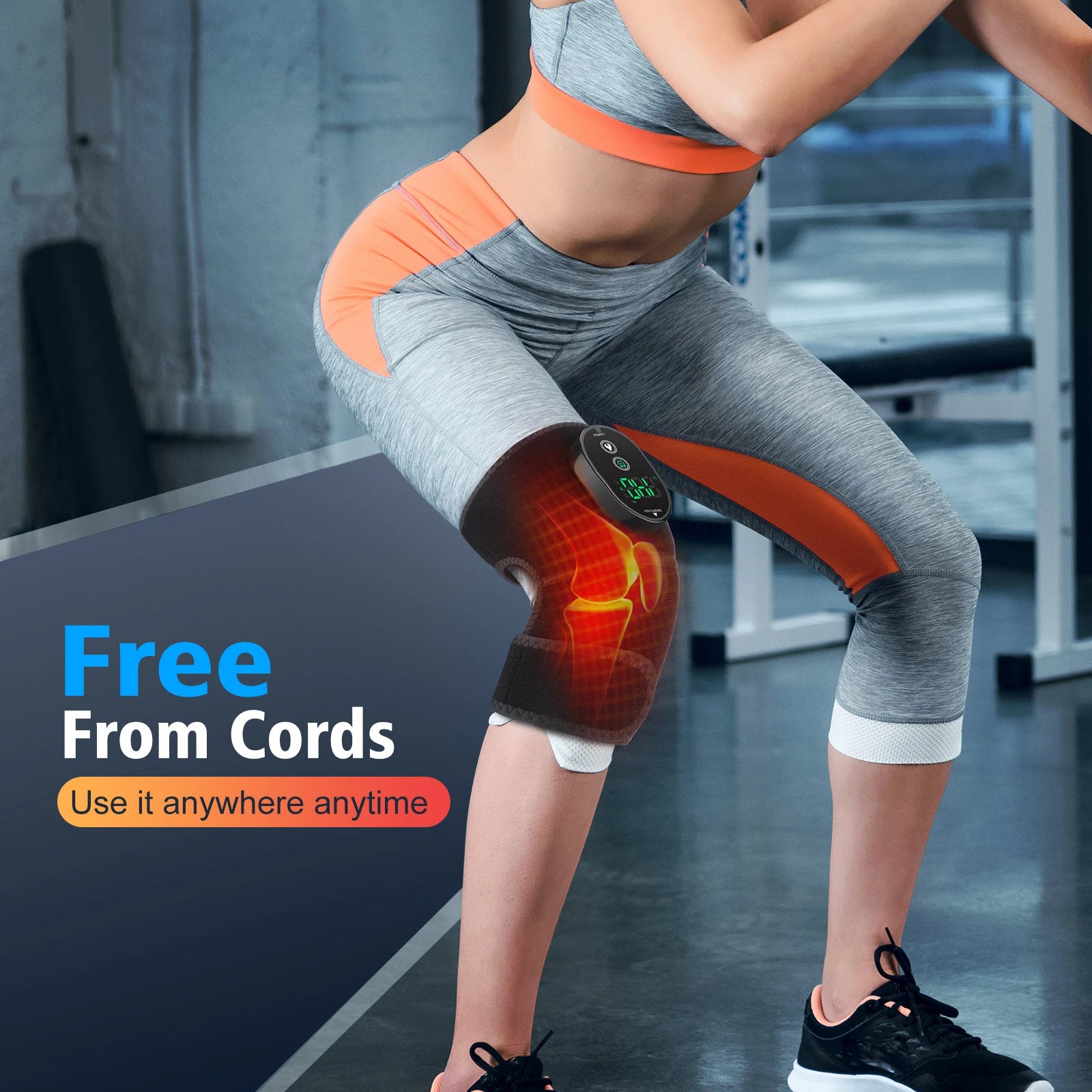 Knee Shoulder Elbow Vibration Massager | Heated Knee Brace – Wellness-Whirl