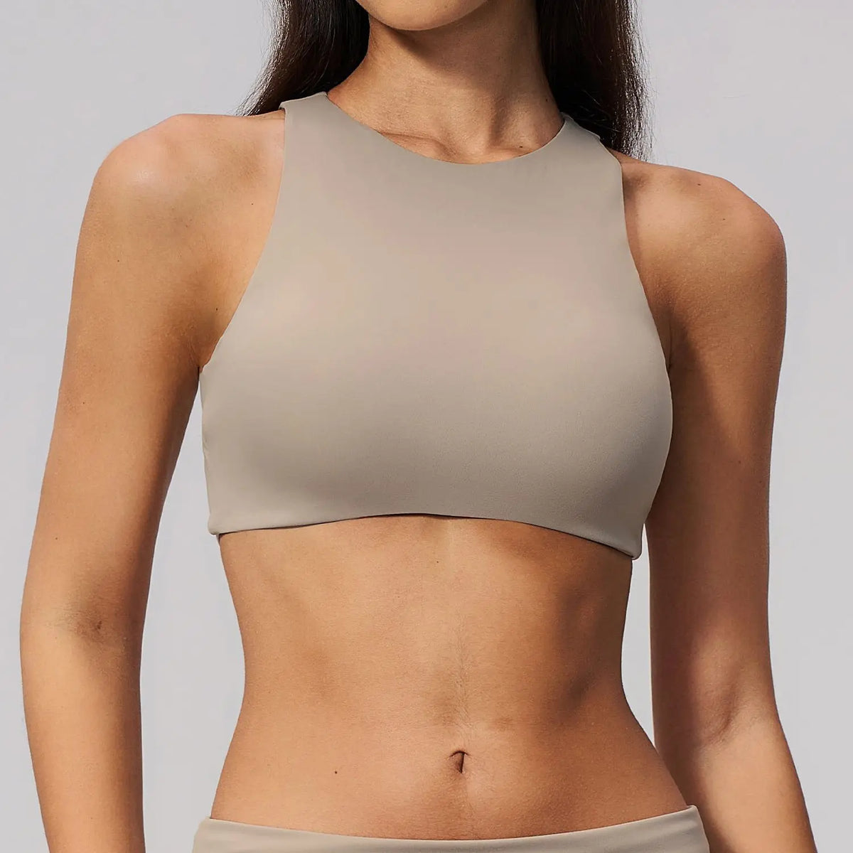 Luxury 2-in-1 Yoga Tank Top with Built-In Bra | Women's Seamless Workout Vest