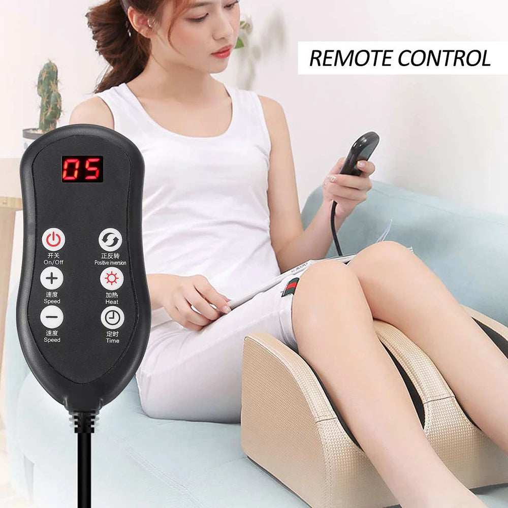 Electric Foot Massager with Heat | Shiatsu Kneading Compression Roller β Wellness-Whirl