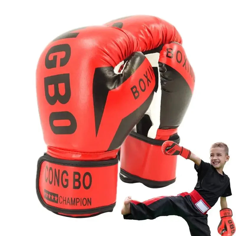 Kids Leather Boxing Gloves & Punching Mitts | Training Workout Gloves β Wellness-Whirl