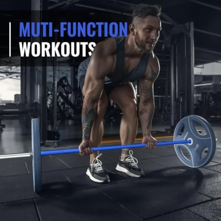 5FT/6FT Standard Barbell 350LB | Home Gym Strength Bar