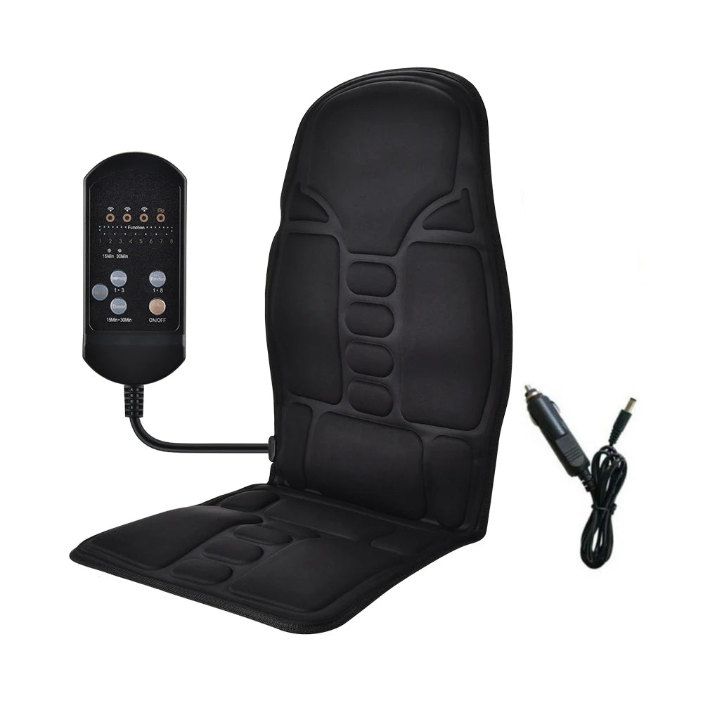 Electric Back Heating Pad Massager | Vibration Chair Seat for Neck & Back – Wellness-Whirl