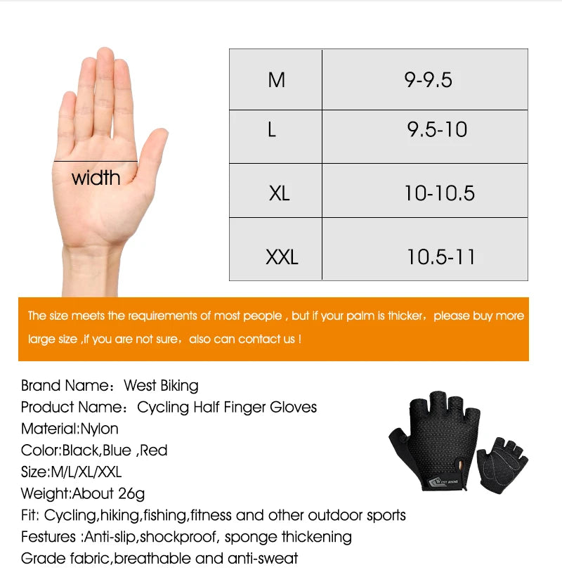 Summer Cycling Gloves Full Finger MTB Bike Gloves Touch Screen Non-Slip Silicone Palm Rest Driving Riding Gloves