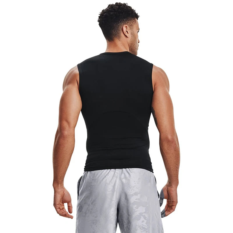 Men's Compression Sleeveless Gym Tank Top | Fitness Training Shirt – Wellness-Whirl