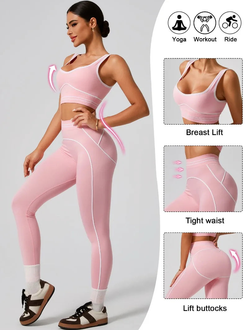 Women's Seamless Yoga Set | High-Waist Leggings & Sports Bra – Wellness-Whirl