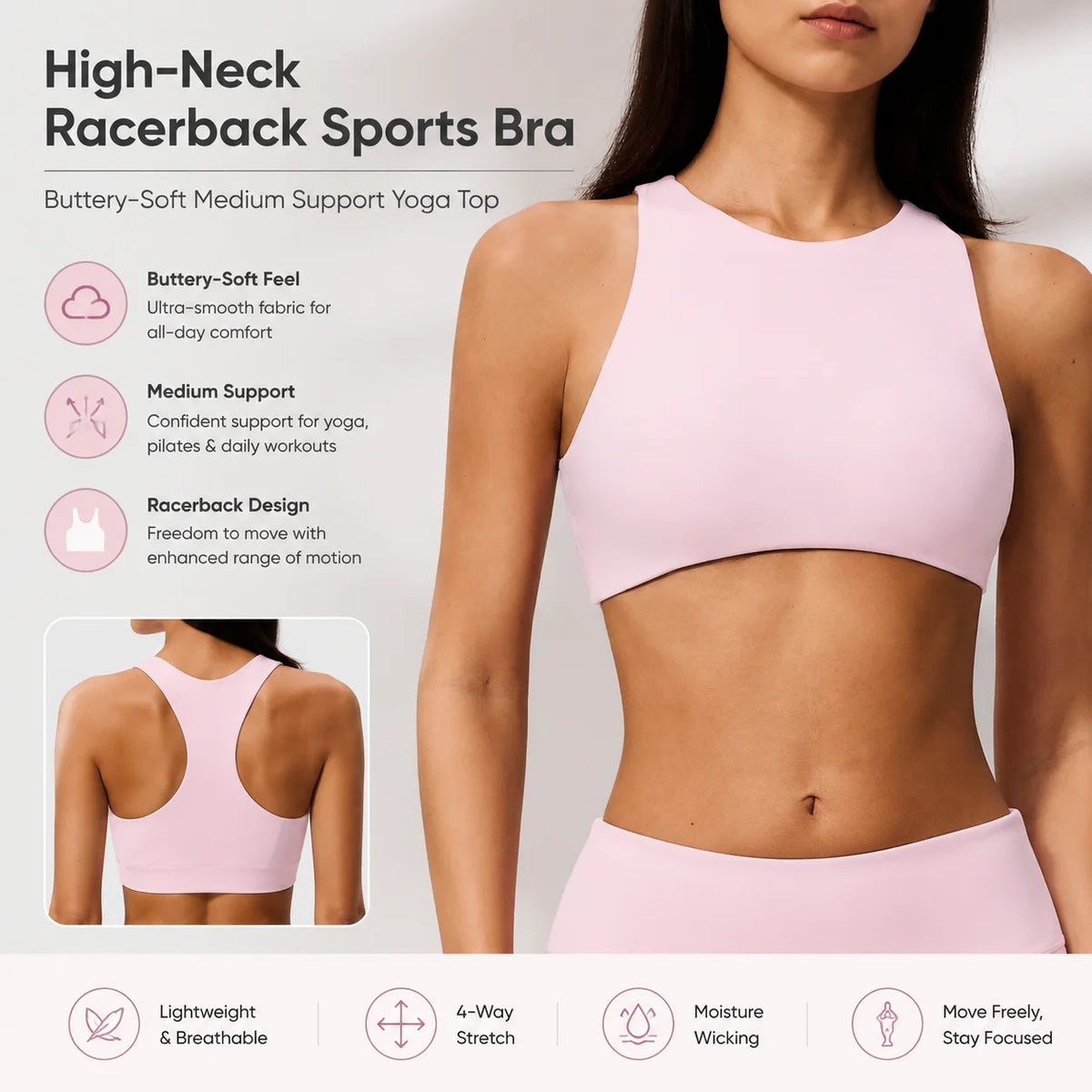 Luxury 2-in-1 Yoga Tank Top with Built-In Bra | Women's Seamless Workout Vest
