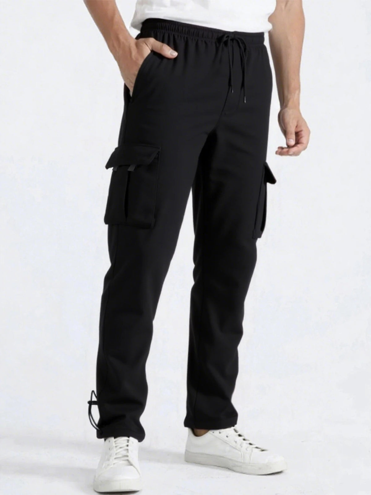 Men's Straight Fit Jogger Sweatpants | Loose Oversized Multi-Pocket – Wellness-Whirl