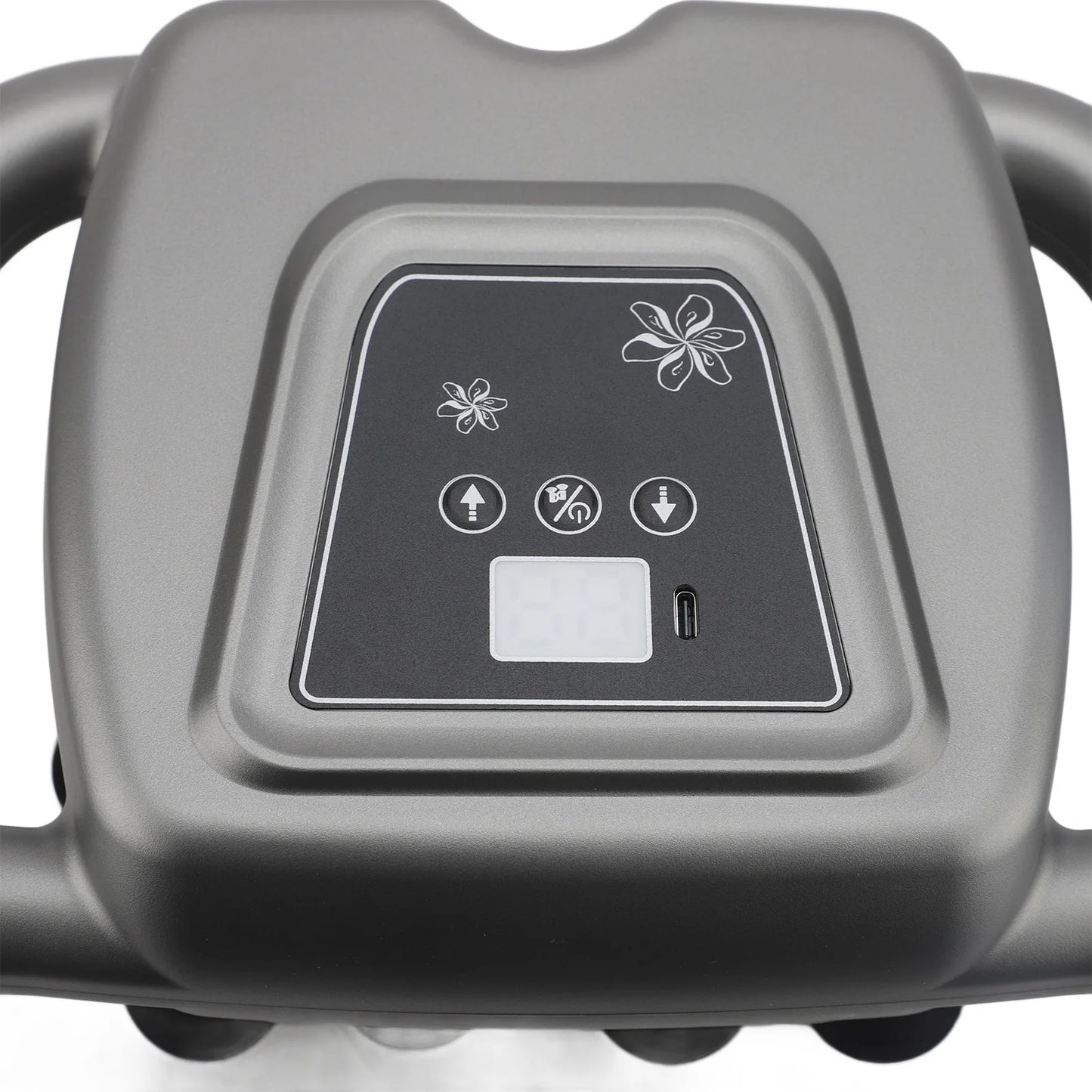 1PC 16 Heads Deep Tissue Massager 99 Intensity Levels Rechargeable ABS Silicone Gray Electric Massager for Back Shoulder Neck