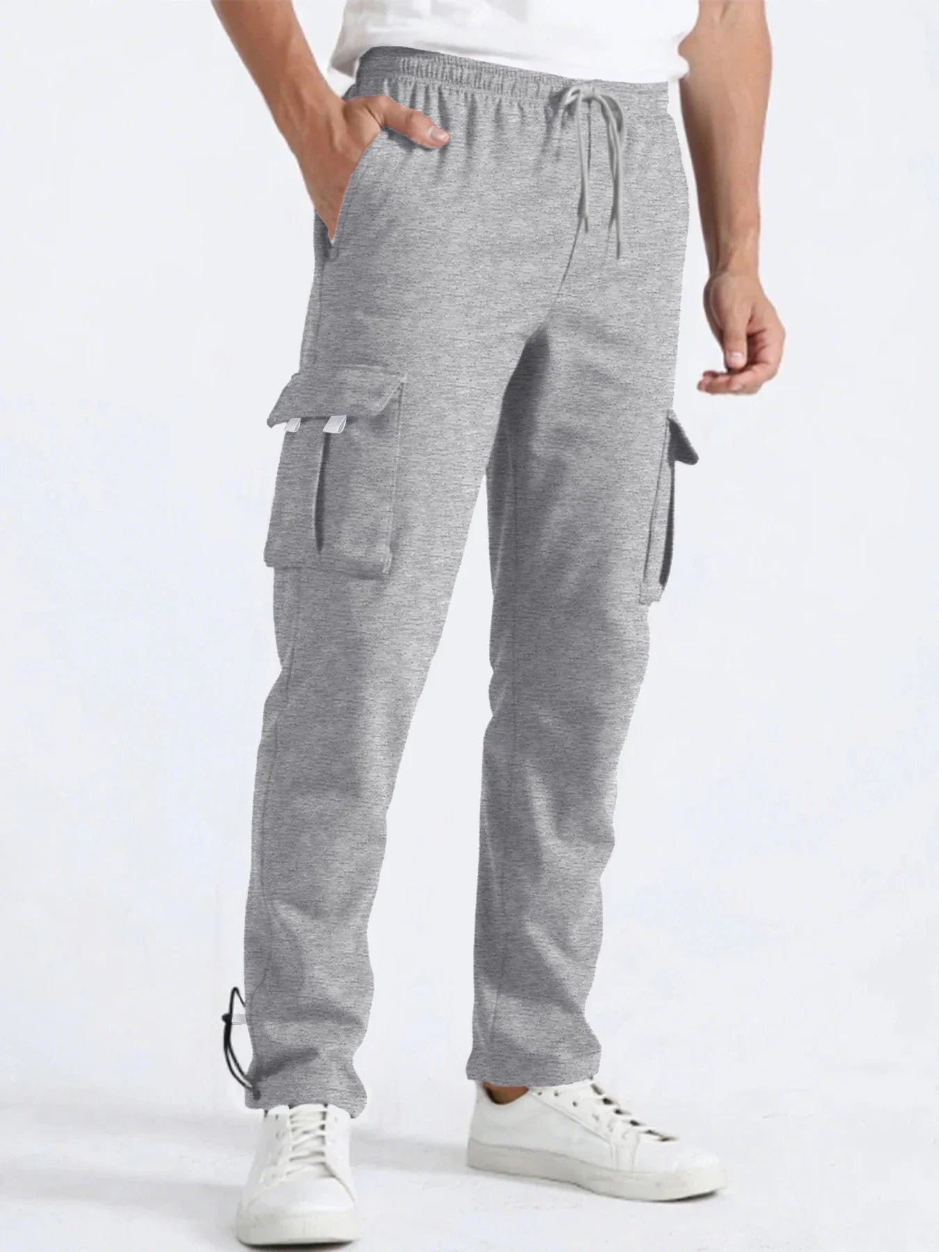 Men's Straight Fit Jogger Sweatpants | Loose Oversized Multi-Pocket β Wellness-Whirl