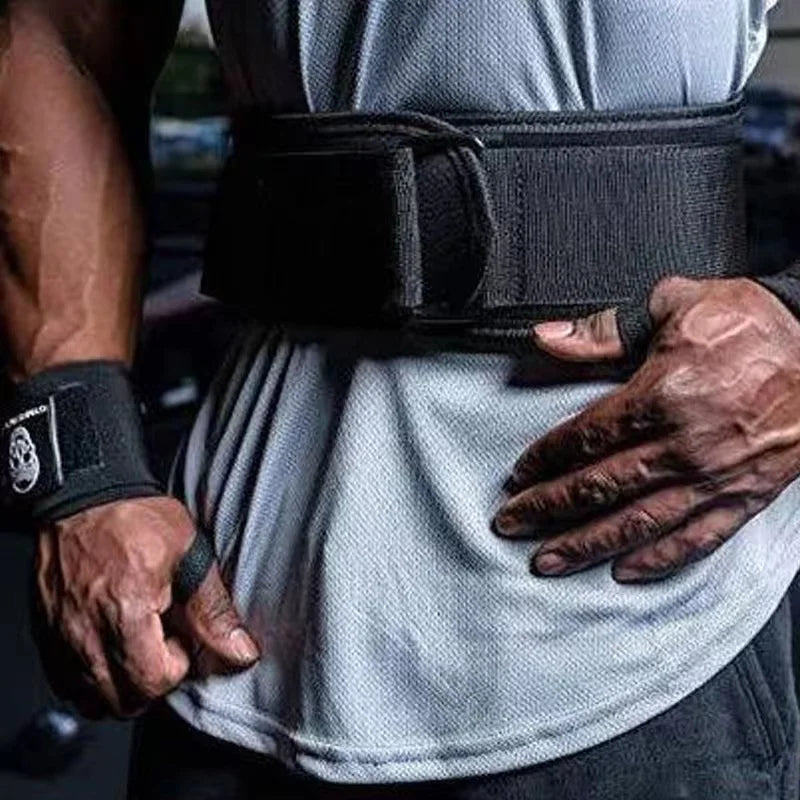 Nylon Weight Lifting Belt | Men & Women Gym Support Belt for Powerlifting & Squats