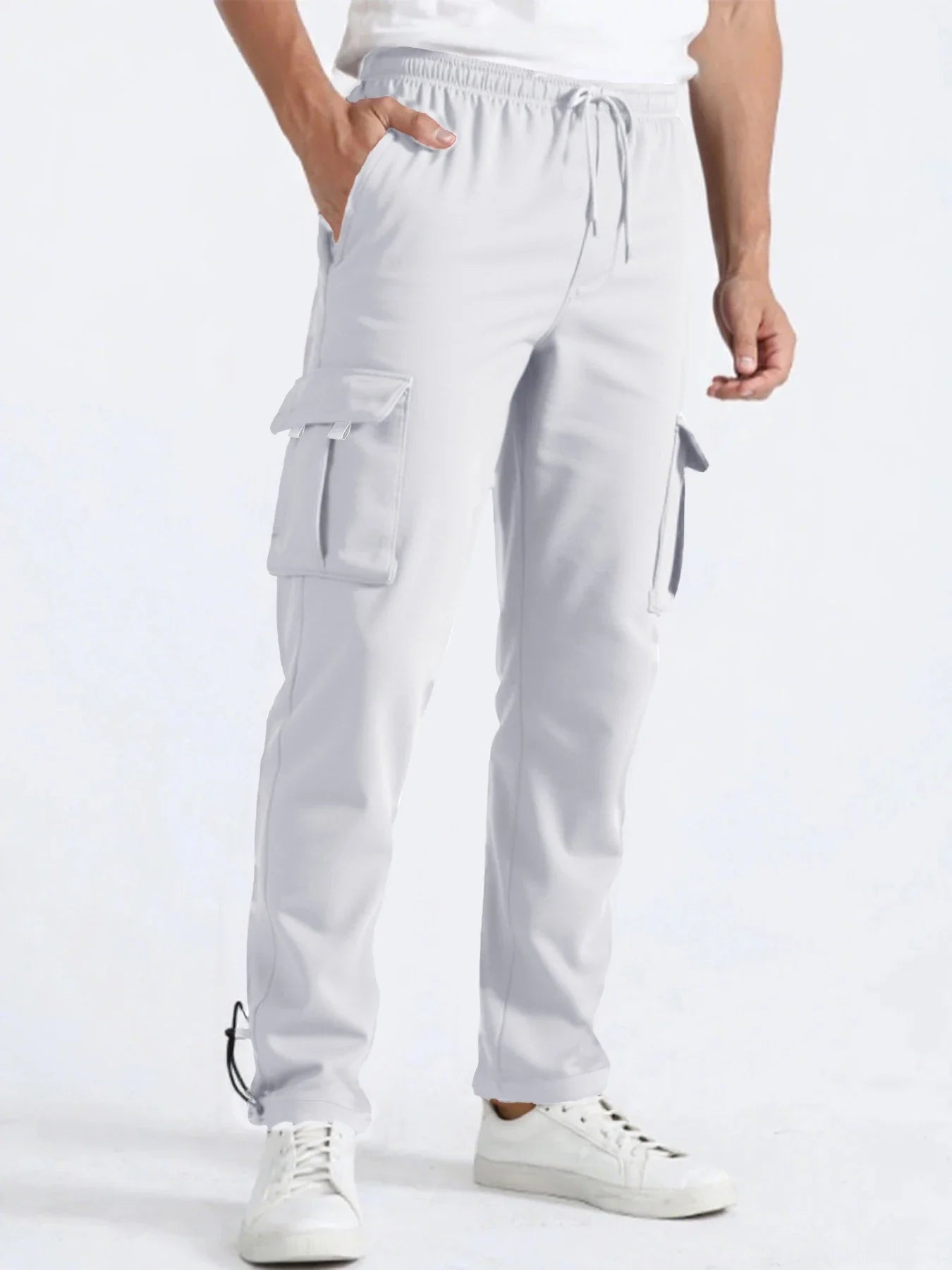 Men's Straight Fit Jogger Sweatpants | Loose Oversized Multi-Pocket β Wellness-Whirl