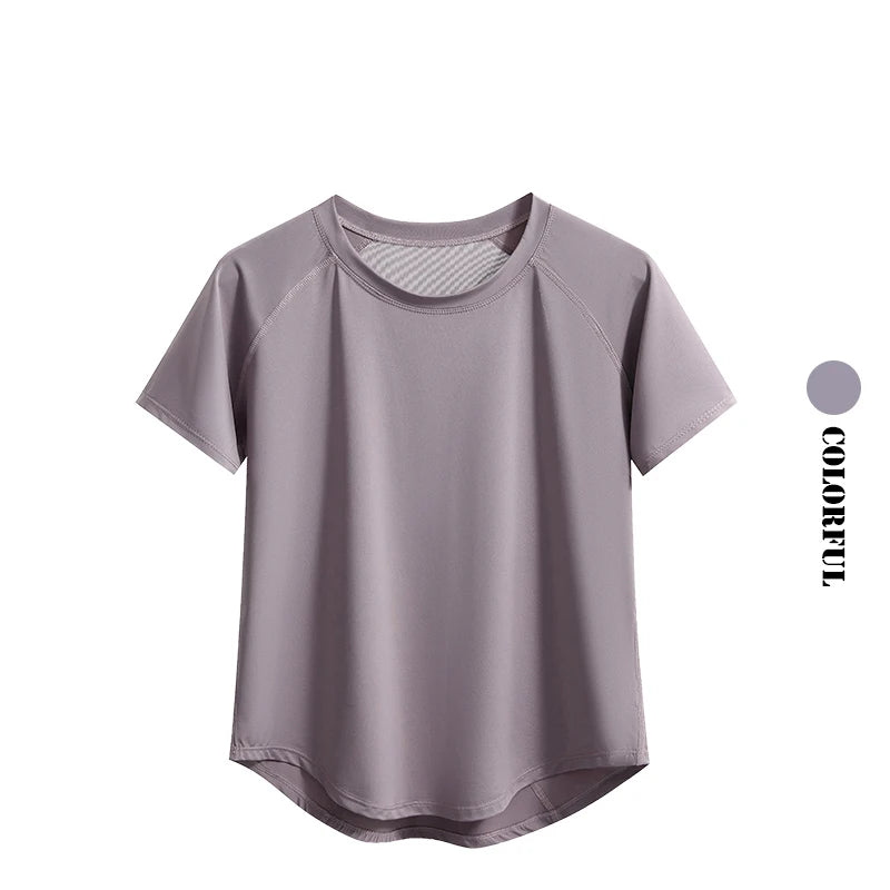 2pcs Yoga Set Women Summer Sports Suit 2 Piece Sportswear Outfits Female Short Sleeve Fitness Tops Running Shorts Sets New