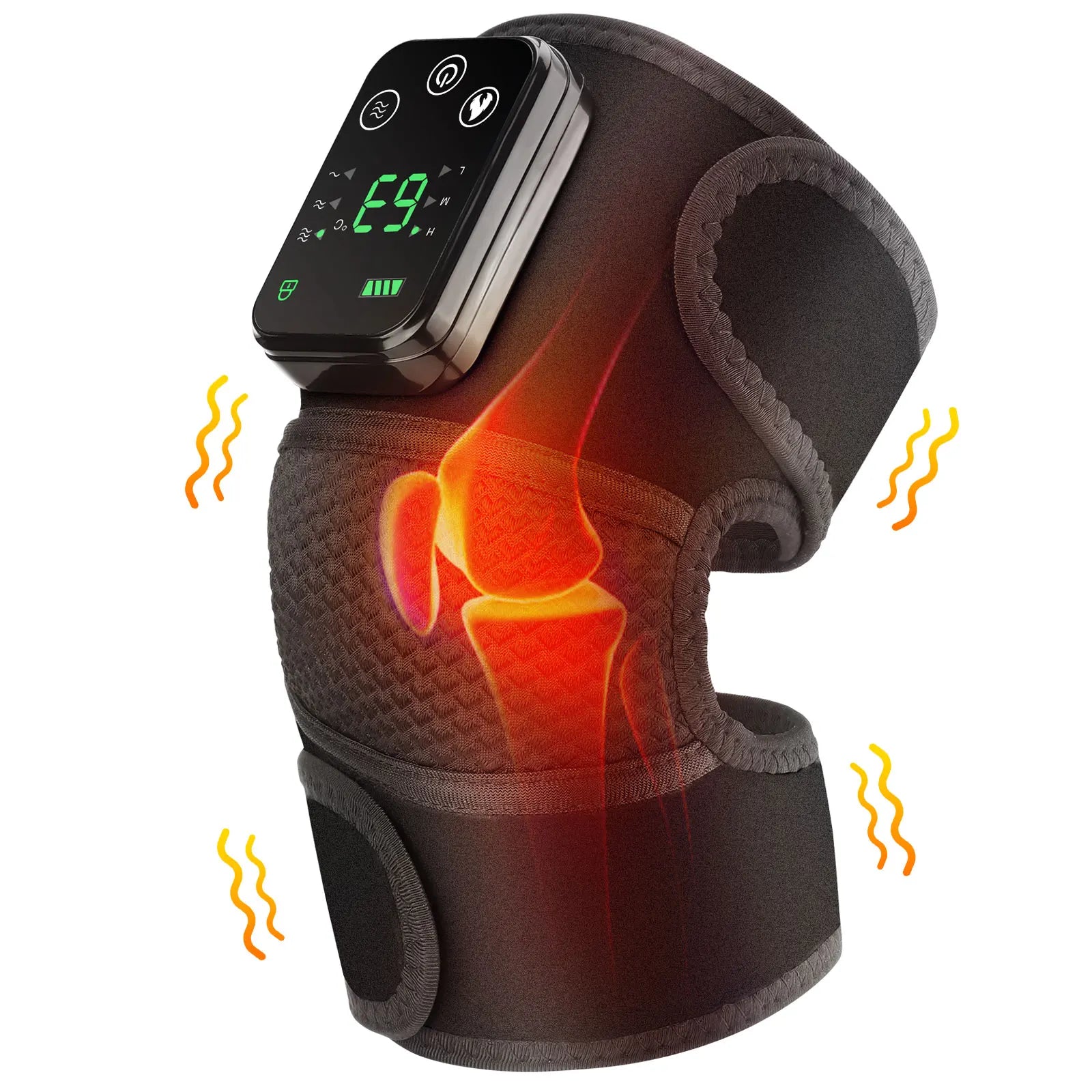 Electric Heated Knee & Joint Massager | Vibration Warm Compress for Neck, Shoulder & Knee
