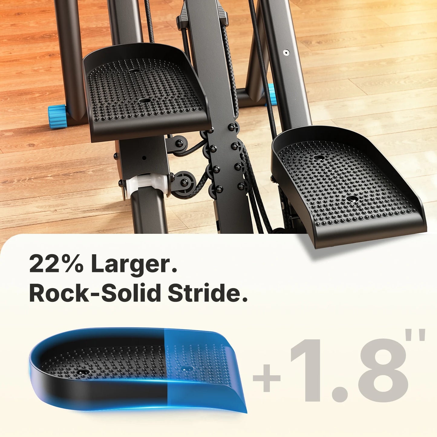 Stair Stepper Foldable Full Body Workout Silent Multi-functional Adjustable Fitness Climbing Machine for Home Use Exercise Running Sweating