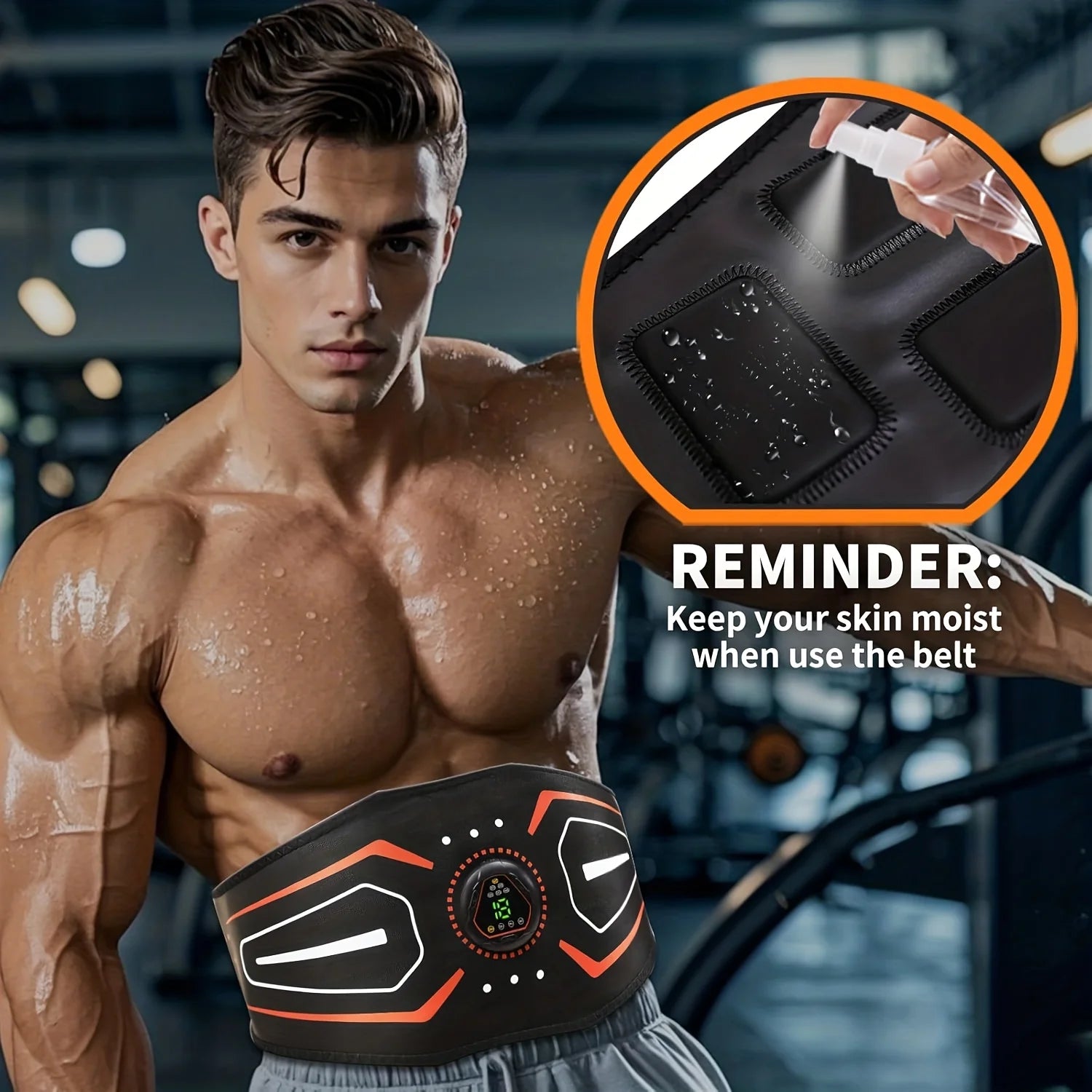 EMS Abdominal Toning Belt | Electric Muscle Stimulator Body Slimming – Wellness-Whirl