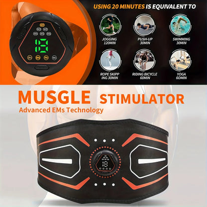 EMS Abdominal Toning Belt | Electric Muscle Stimulator Body Slimming – Wellness-Whirl