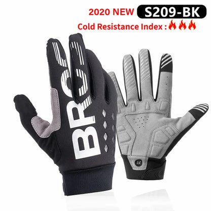 Winter Cycling Gloves | Windproof Full-Finger Fleece Gloves