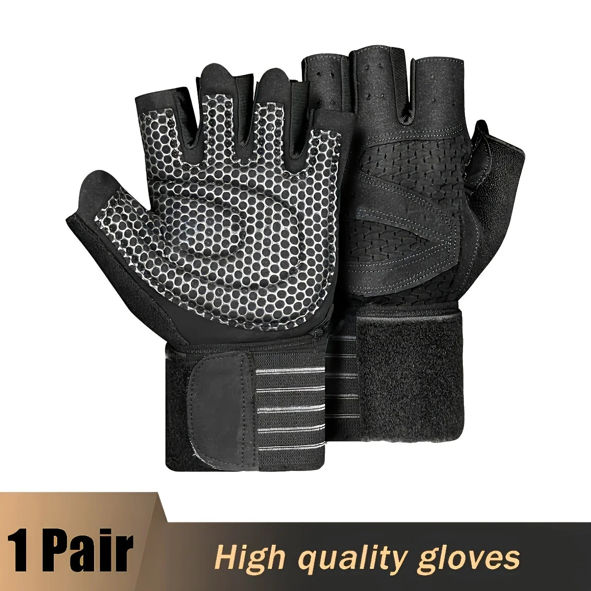 Gym Weightlifting Gloves with Wrist Support | Men & Women