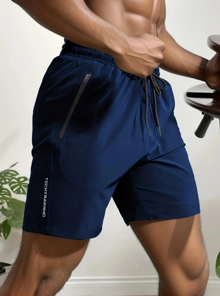 Men's  Summer Gym Workout Running Cycling, Quick Drying Breathable   Shorts, Wellness-Whirl
