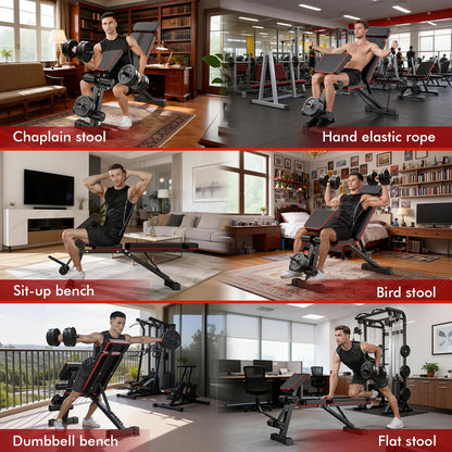 7-Level Foldable Weight Bench | Adjustable Incline Dumbbell Bench – Wellness-Whirl