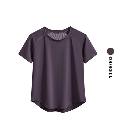 2pcs Yoga Set Women Summer Sports Suit 2 Piece Sportswear Outfits Female Short Sleeve Fitness Tops Running Shorts Sets New