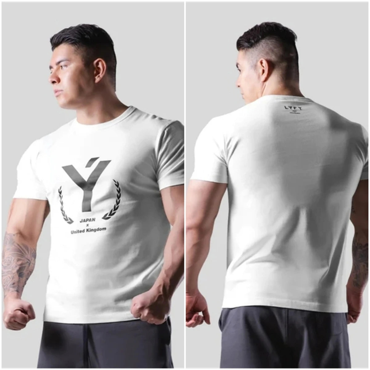 Men's Cotton Gym T-Shirt | Fitness Bodybuilding Tee
