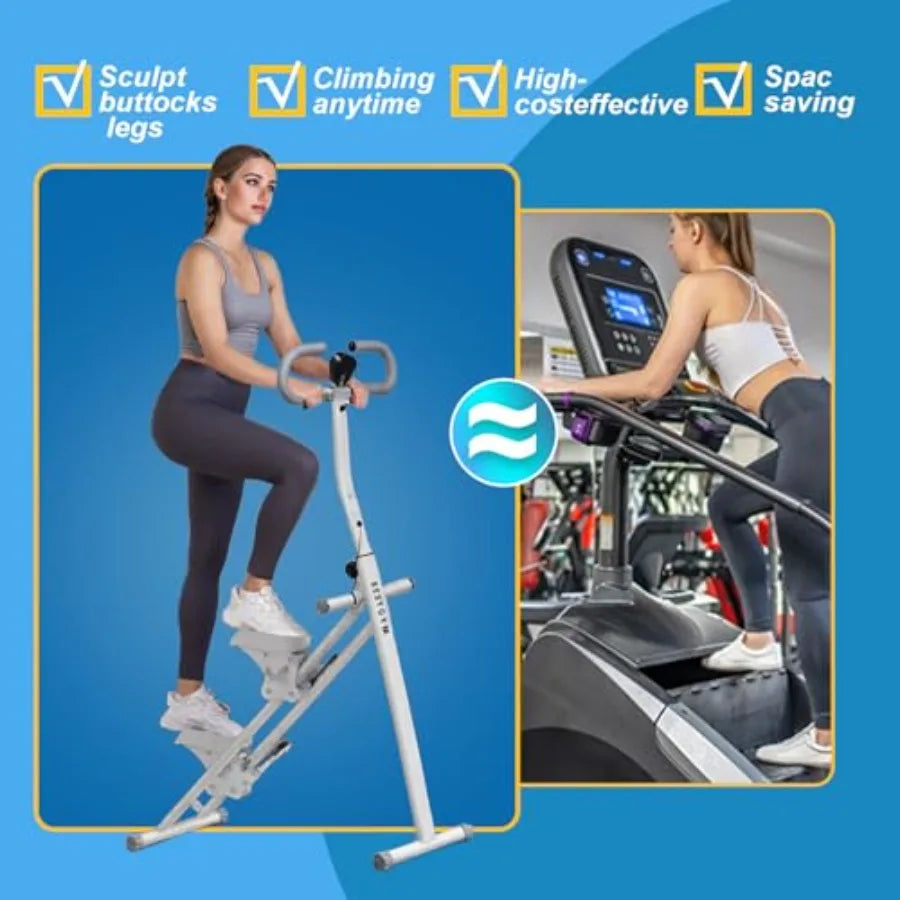 Stair Stepper for Home Gym, Folding Vertical Climber Workout Machine for Full-Body Workout,  Cardio Exercise Climber with Adjust