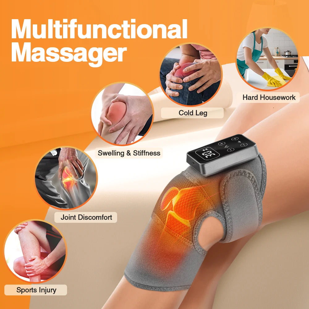 Electric Heating Knee & Shoulder Massager | Joint Pain Relief
