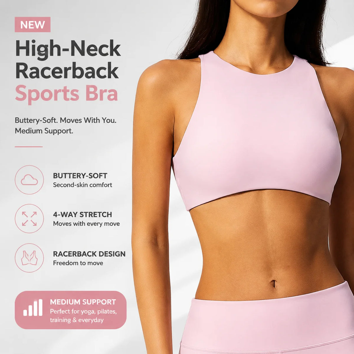 Luxury 2-in-1 Yoga Tank Top with Built-In Bra | Women's Seamless Workout Vest