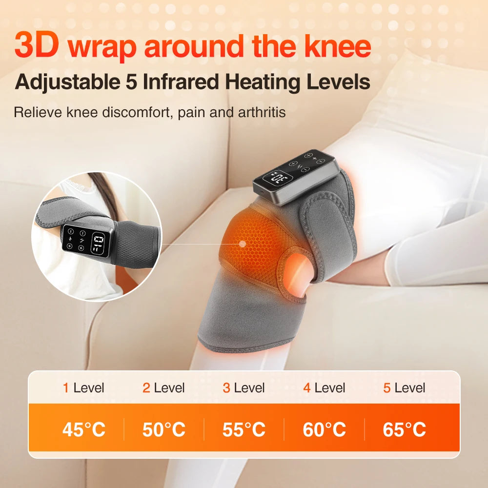 Electric Heating Knee & Shoulder Massager | Joint Pain Relief
