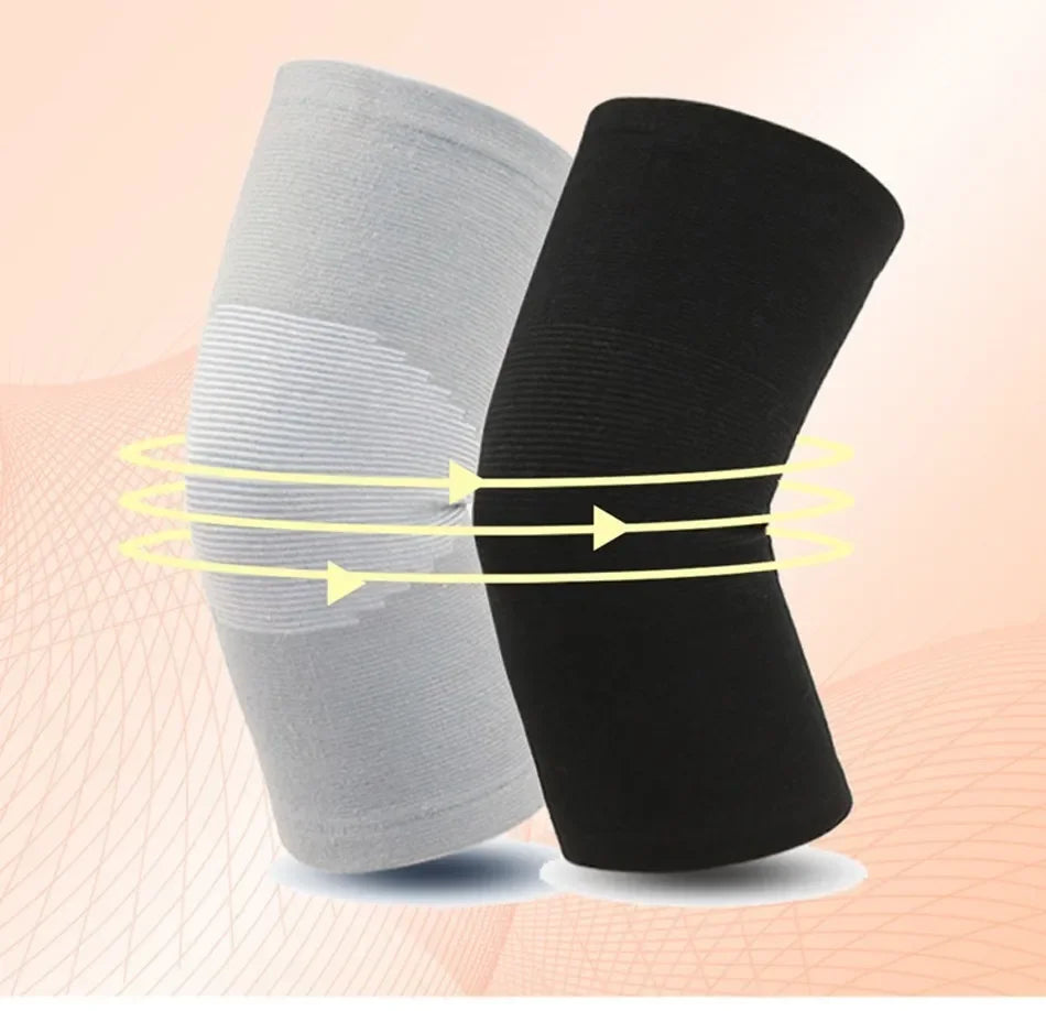 1 Pair Winter Warm Knee Pads Bamboo Charcoal Protective Gear for Women Kneepad Support for Spring Running