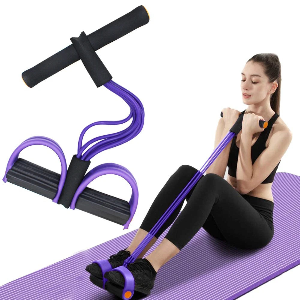 6-Tube Resistance Multi Function Tension Rope 6-Tube Elastic Yoga Pedal Puller