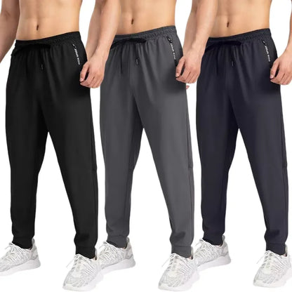 Men's Ice Silk Casual Sports Pants | Ultra-Thin Quick-Dry Elastic Trousers – Wellness-Whirl