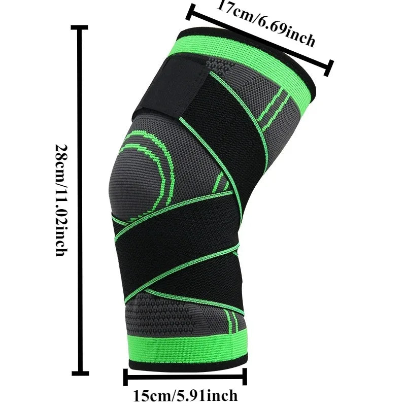 2pcs Set Sports Fitness Running Hiking Basketball Knee Support Straps Warmth-Retaining Athletic Knee Braces with Support Straps