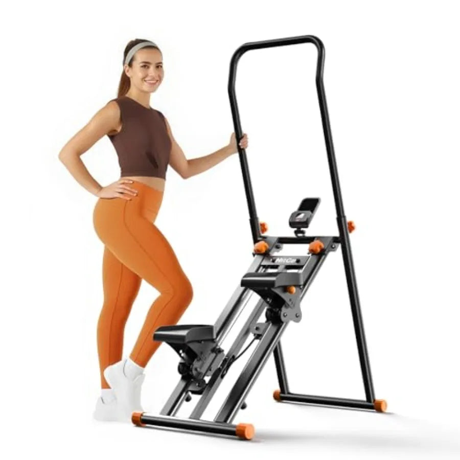 Stair Stepper for Home Gym Exercise Stairmaster for Full-Body Workout Compact Folding Stair Climber with Extended Step Range Ad