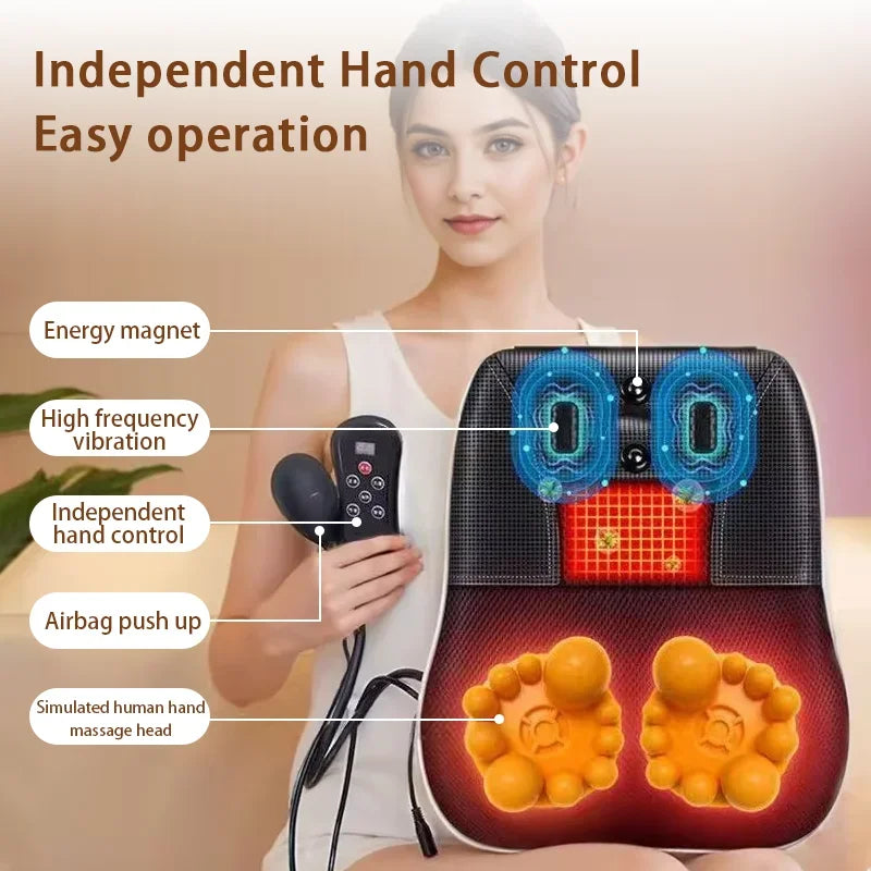 Electric Cervical Massage Pillow | Heated Kneading for Neck, Back & Shoulder – Wellness-Whirl