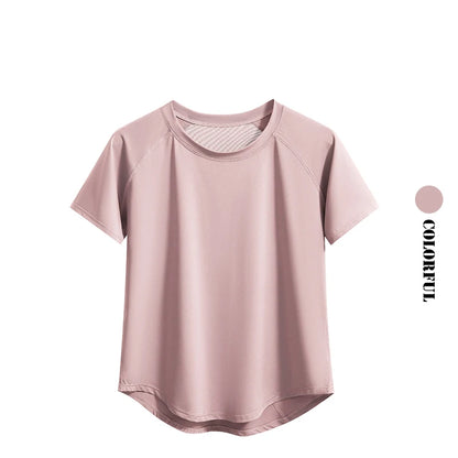 2pcs Yoga Set Women Summer Sports Suit 2 Piece Sportswear Outfits Female Short Sleeve Fitness Tops Running Shorts Sets New
