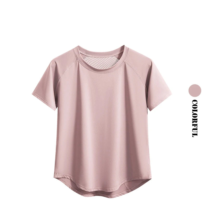 2pcs Yoga Set Women Summer Sports Suit 2 Piece Sportswear Outfits Female Short Sleeve Fitness Tops Running Shorts Sets New
