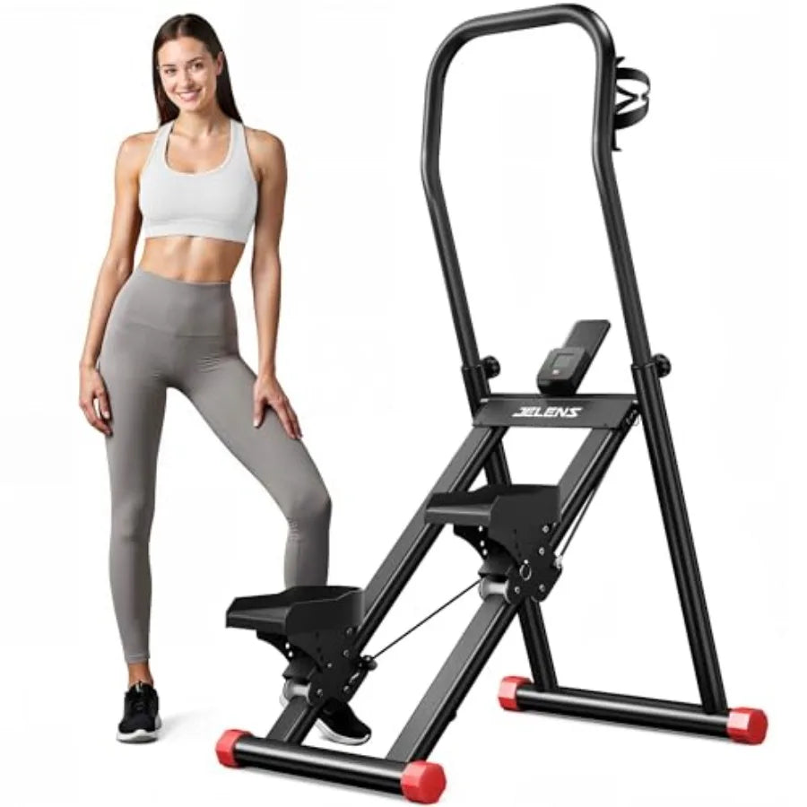 Stair Stepper for Home Gym Exercise, Compact Folding Cardio Stair Climber for Full-Body Workout