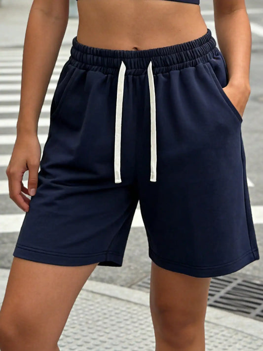 Women's Casual Shorts, Versatile Minimalist Design, Suitable For Sports, Outdoor Activities, Spring/Summer