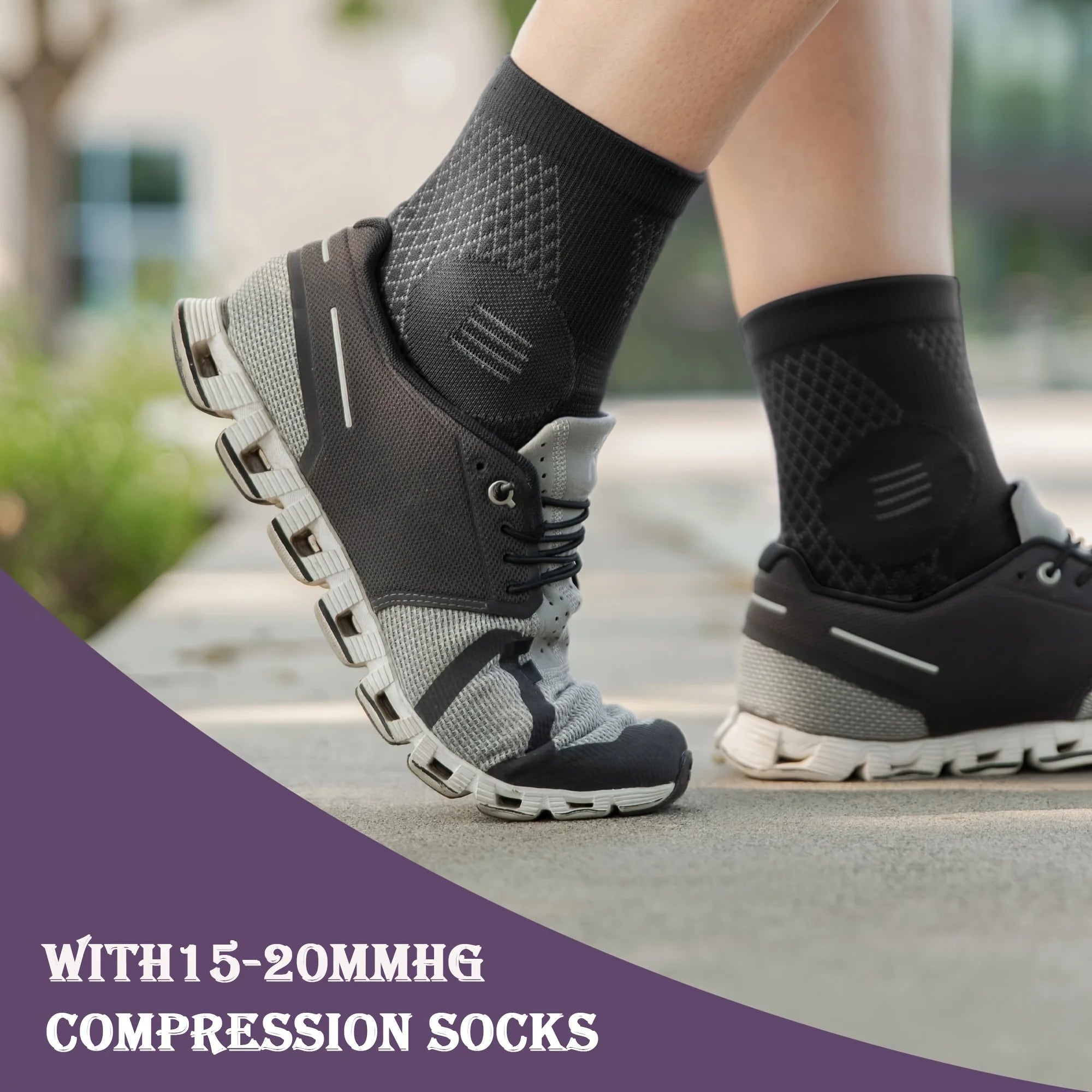 Compression Socks with Arch Support | Open-Toe Neuropathy Foot Sleeves – Wellness-Whirl