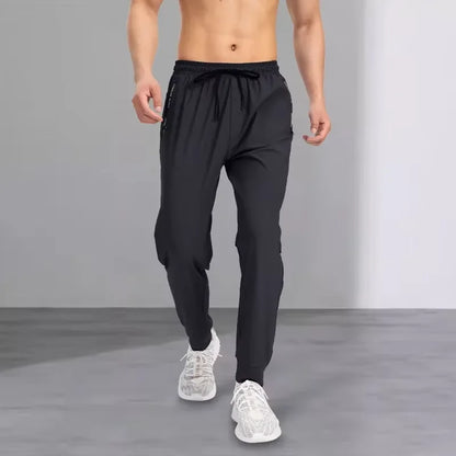 Men's Ice Silk Casual Sports Pants | Ultra-Thin Quick-Dry Elastic Trousers – Wellness-Whirl