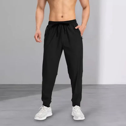 Men's Ice Silk Casual Sports Pants | Ultra-Thin Quick-Dry Elastic Trousers – Wellness-Whirl