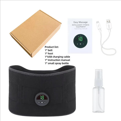 EMS Abdominal Muscle Trainer Belt | 6 Modes USB Rechargeable ABS Training – Wellness-Whirl