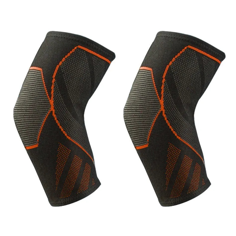 2 PCS Compression Elbow Support Pads Elastic Brace for Men Women Basketball Volleyball Fitness Protector Arm Sleeves